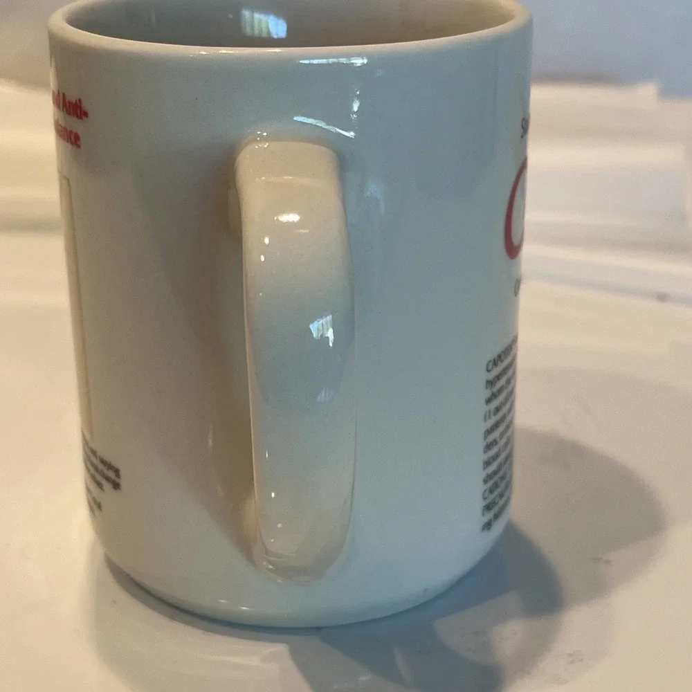 Capoten‎ Pharma Drug Rep Advertising  Ceramic Coffee Mug Cup pharmaceutical Heat